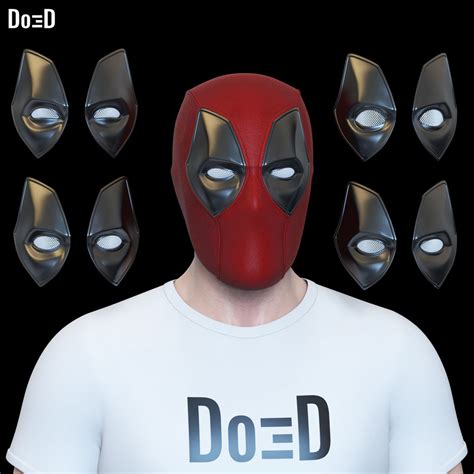 deadpool 3d helmet